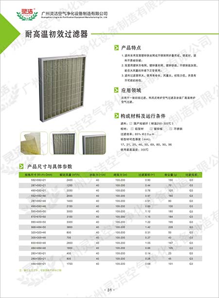 GT耐高溫粗效過(guò)濾器應(yīng)用與耐高溫初效過(guò)濾器設(shè)計(jì)特點(diǎn) GT耐高溫粗效過(guò)濾器應(yīng)用與耐高溫初效過(guò)濾器設(shè)計(jì)特點(diǎn)